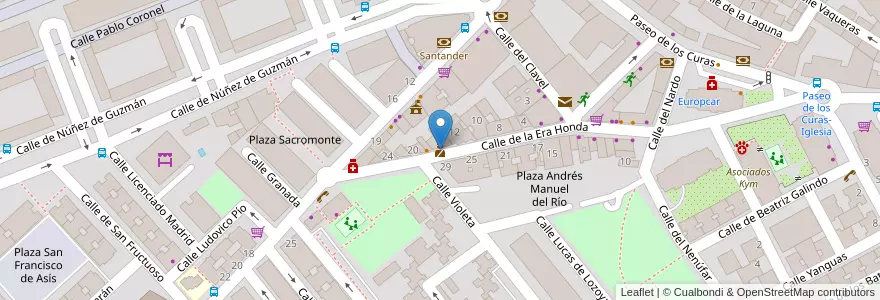 Mapa de ubicacion de Policía Local en إسبانيا, منطقة مدريد, منطقة مدريد, Área Metropolitana De Madrid Y Corredor Del Henares, القلعة الحجارة.
