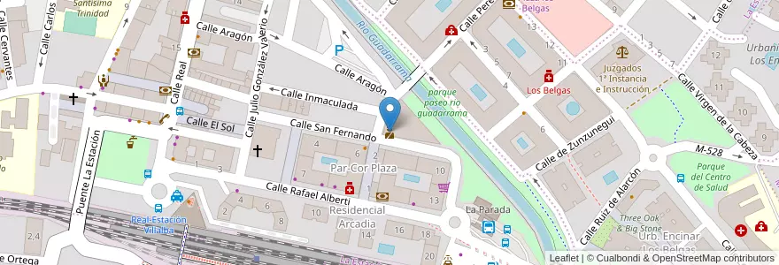 Mapa de ubicacion de Policía Local Collado Villalba en إسبانيا, منطقة مدريد, منطقة مدريد, Cuenca Del Guadarrama, Collado Villalba.
