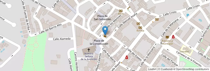 Mapa de ubicacion de Policía Local de Meco en إسبانيا, منطقة مدريد, منطقة مدريد, Cuenca Del Medio Jarama, Meco.