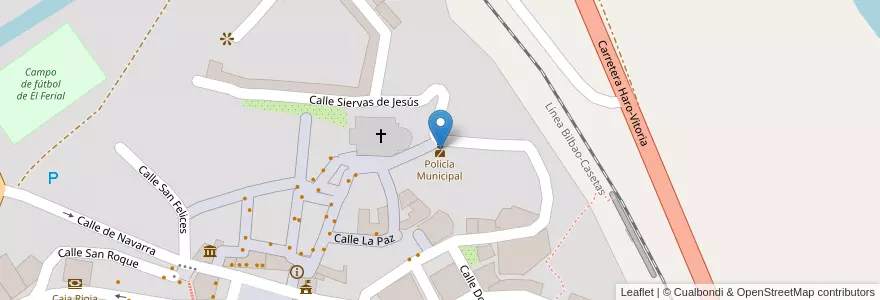 Mapa de ubicacion de Policía Municipal en Испания, Риоха, Риоха, Haro.