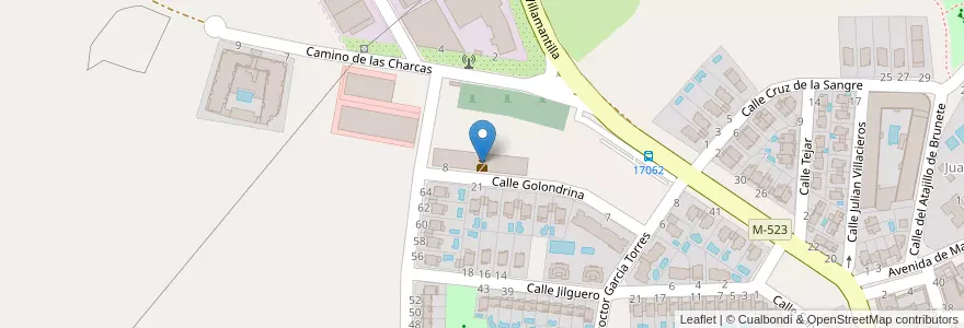 Mapa de ubicacion de Policía Municipal de Sevilla la Nueva en 西班牙, Comunidad De Madrid, Comunidad De Madrid, Comarca Sur, Sevilla La Nueva.