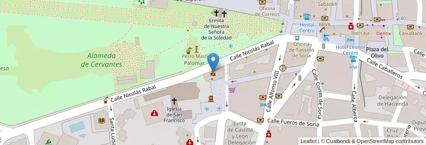 Mapa de ubicacion de Policía Nacional en اسپانیا, Castilla Y León, سریا, سریا, Comarca De Soria.