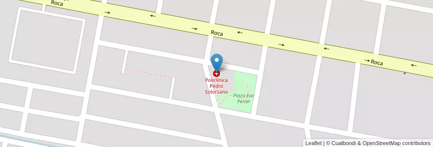 Mapa de ubicacion de Policlínica Pedro Solorzano en Аргентина, Тукуман, Departamento Tafí Viejo, Tafí Viejo.