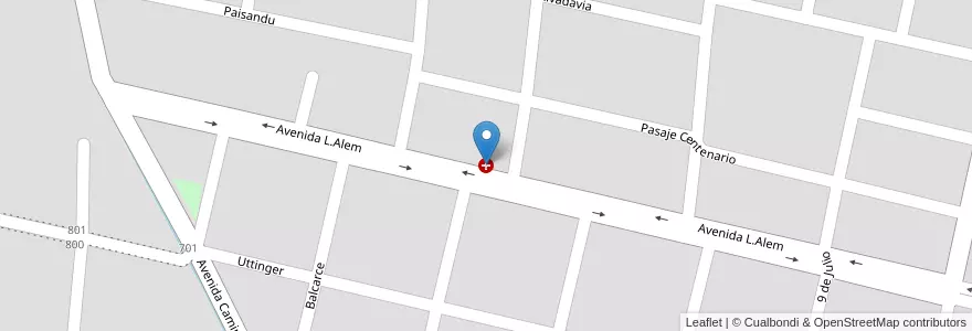 Mapa de ubicacion de Policlínica Tafí Viejo en Argentinië, Tucumán, Departamento Tafí Viejo, Tafí Viejo.