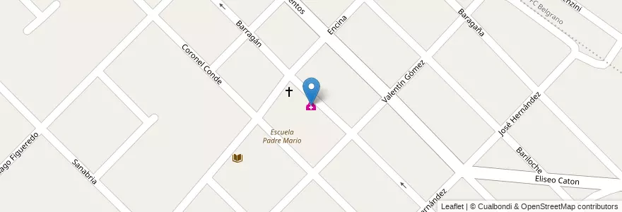 Mapa de ubicacion de Policlinico Cristo Caminante en Arjantin, Buenos Aires, Partido De La Matanza, González Catán.
