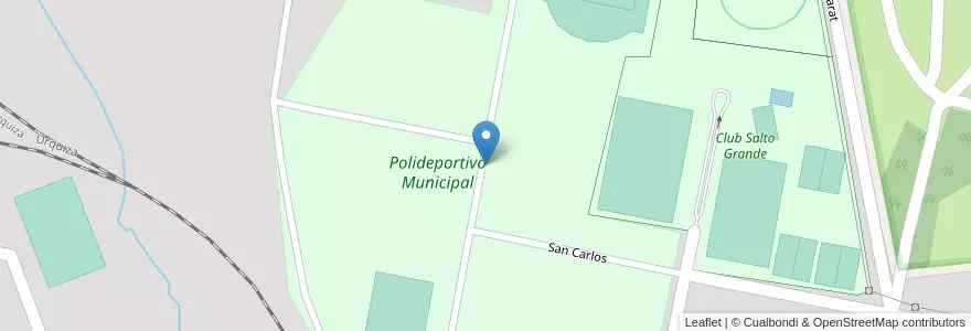 Mapa de ubicacion de Polideportivo Municipal en アルゼンチン, エントレ・リオス州, Departamento Concordia, Distrito Suburbios, Concordia, Concordia.