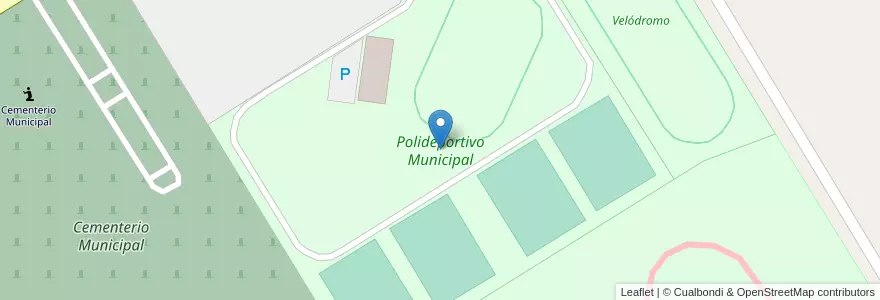 Mapa de ubicacion de Polideportivo Municipal en Arjantin, Buenos Aires, Partido De Trenque Lauquen, Cuartel Chacras De Trenque Lauquen.