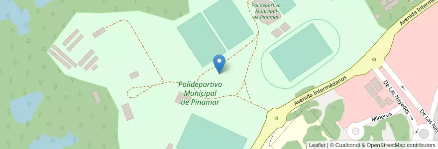 Mapa de ubicacion de Polideportivo Municipal de Pinamar en Argentinien, Provinz Buenos Aires, Partido De Pinamar.
