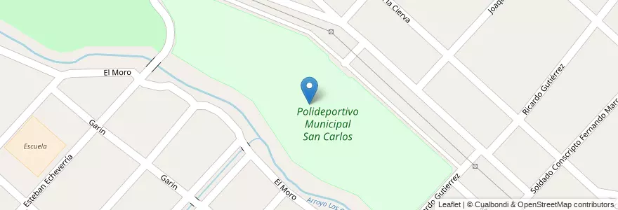 Mapa de ubicacion de Polideportivo Municipal San Carlos en Аргентина, Буэнос-Айрес, Partido De Moreno, Moreno.
