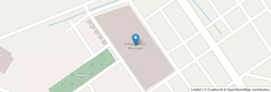 Mapa de ubicacion de Polideportivo Municpal en Аргентина, Междуречье, Departamento Islas Del Ibicuy, Distrito Ibicuy, Puerto Ibicuy.