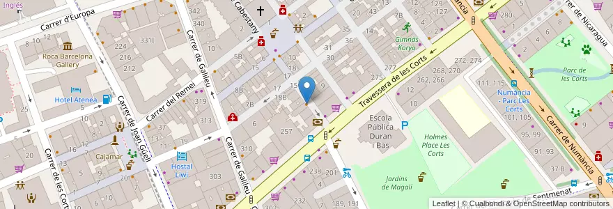 Mapa de ubicacion de PolkaBarcelona en Spagna, Catalunya, Barcelona, Barcelonès, Barcelona.