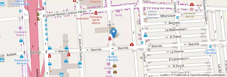 Mapa de ubicacion de Pollo Broaster, Liniers en Argentine, Ciudad Autónoma De Buenos Aires, Comuna 9, Buenos Aires.