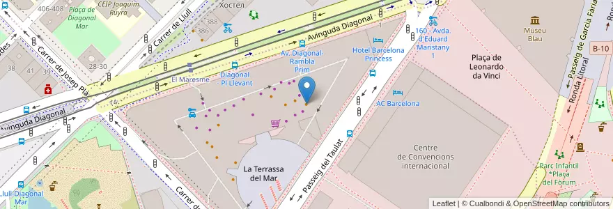 Mapa de ubicacion de Pollo Campero en Espagne, Catalogne, Barcelone, Barcelonais, Barcelone.