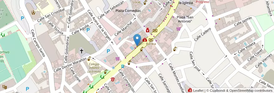 Mapa de ubicacion de Pollo Pico en 西班牙, 安达鲁西亚, Granada, Comarca De La Vega De Granada, Las Gabias.