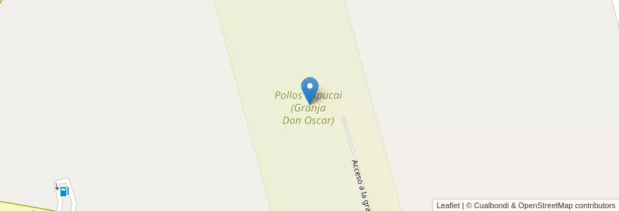 Mapa de ubicacion de Pollos Sapucai (Granja Don Oscar) en 阿根廷, 布宜诺斯艾利斯省, Partido De General Paz.