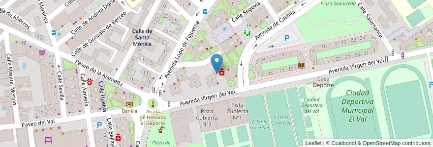 Mapa de ubicacion de Pollos Víctor en Spanje, Comunidad De Madrid, Comunidad De Madrid, Área Metropolitana De Madrid Y Corredor Del Henares, Alcalá De Henares.