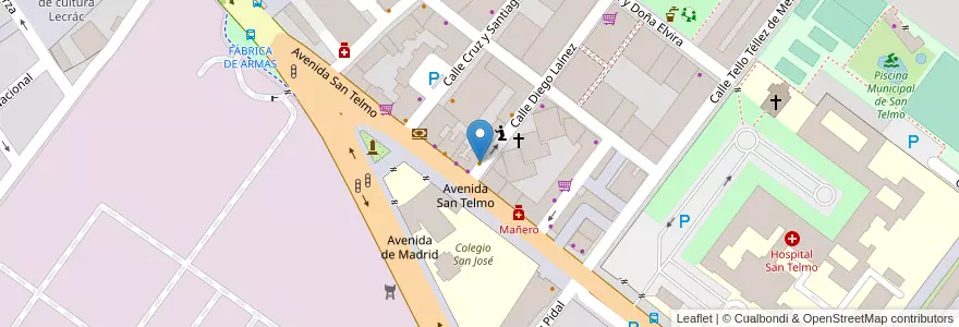 Mapa de ubicacion de Polmar en España, Castilla Y León, Palencia, Campos, Palencia.