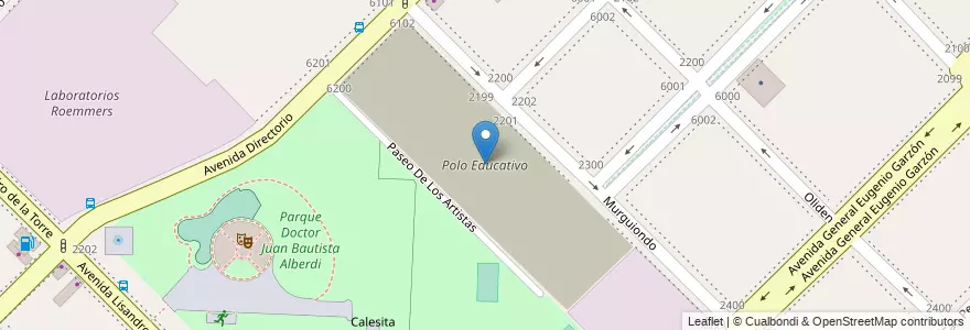 Mapa de ubicacion de Polo Educativo, Mataderos en アルゼンチン, Ciudad Autónoma De Buenos Aires, Comuna 9, ブエノスアイレス.