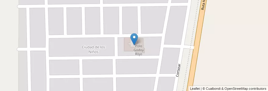 Mapa de ubicacion de Polo Godoy Rojo en Argentine, Córdoba, Departamento Colón, Municipio De Estación Juárez Celman, Pedanía Río Ceballos.