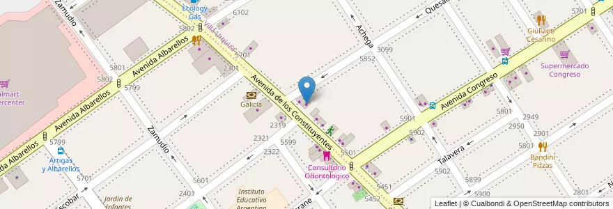 Mapa de ubicacion de PolyCar Auto Radio, Villa Urquiza en Argentina, Ciudad Autónoma De Buenos Aires, Comuna 12, Buenos Aires.