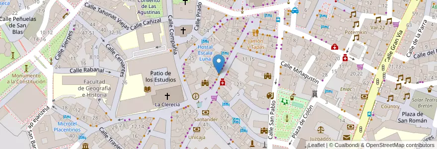 Mapa de ubicacion de Pomodoro en 스페인, Castilla Y León, Salamanca, Campo De Salamanca, Salamanca.