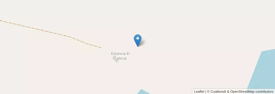 Mapa de ubicacion de Pond of settling en アルゼンチン, リオネグロ州, Departamento El Cuy.