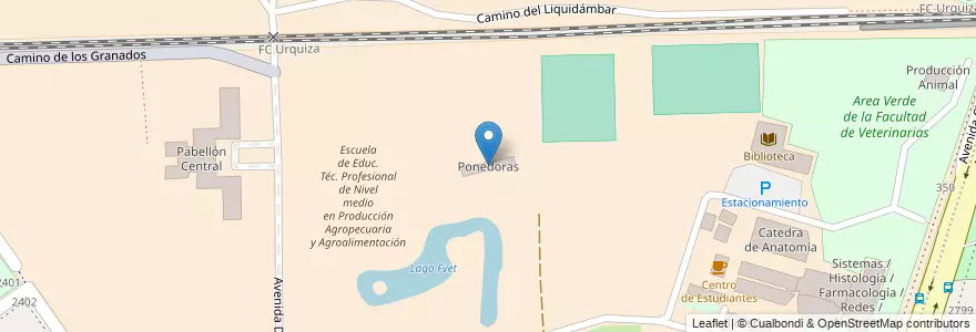 Mapa de ubicacion de Ponedoras, Agronomia en アルゼンチン, Ciudad Autónoma De Buenos Aires, ブエノスアイレス, Comuna 15.