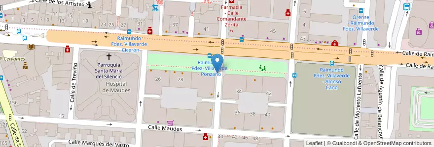 Mapa de ubicacion de PONZANO, CALLE, DE,100 en Испания, Мадрид, Мадрид, Área Metropolitana De Madrid Y Corredor Del Henares, Мадрид.