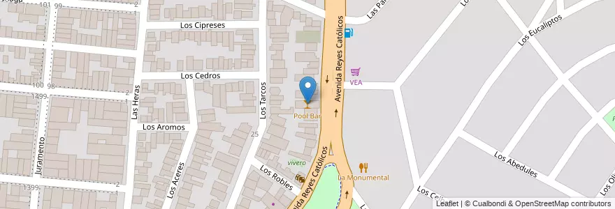 Mapa de ubicacion de Pool Bar en Argentina, Salta, Capital, Municipio De Salta, Salta.