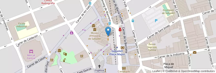 Mapa de ubicacion de Poppi's en España, Catalunya, Barcelona, Vallès Occidental, Sabadell.