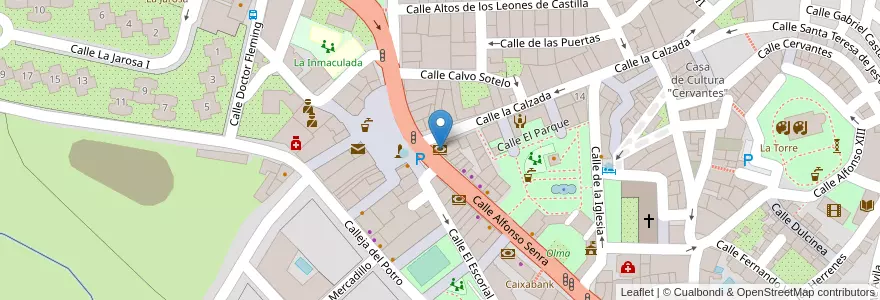 Mapa de ubicacion de Popular en İspanya, Comunidad De Madrid, Comunidad De Madrid, Cuenca Del Guadarrama, Guadarrama.