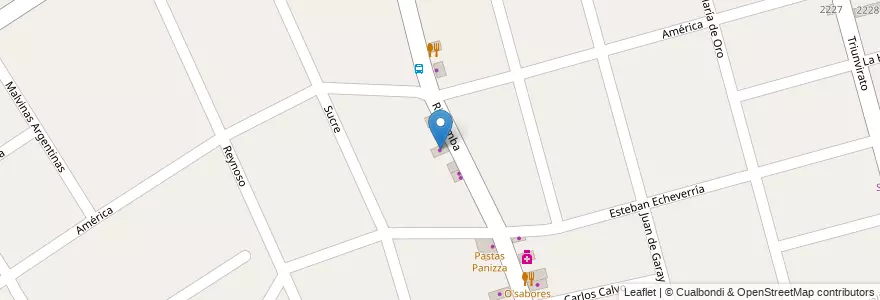 Mapa de ubicacion de Porco Motos en Arjantin, Buenos Aires, Partido De Tigre, Don Torcuato.