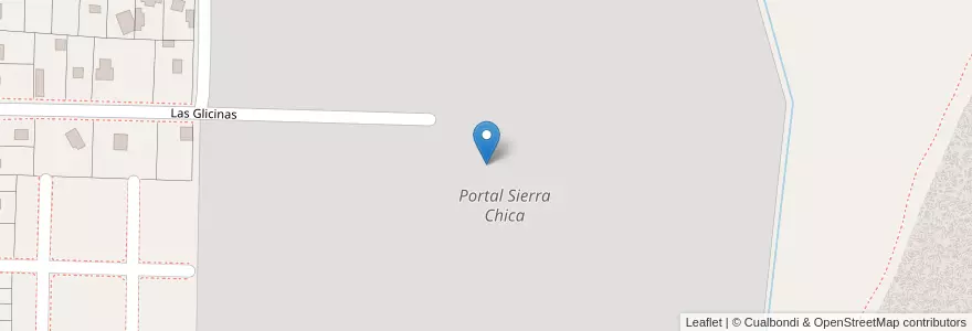 Mapa de ubicacion de Portal Sierra Chica en アルゼンチン, サンフアン州, チリ, Zonda.