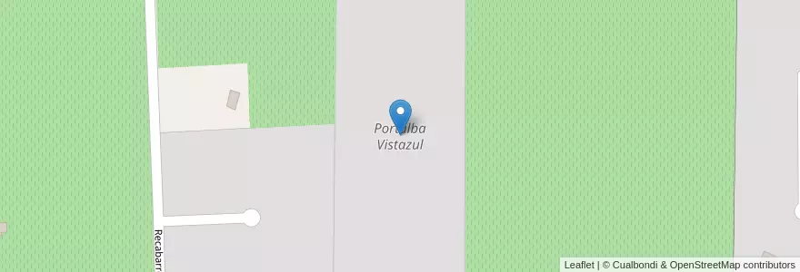 Mapa de ubicacion de Portalba Vistazul en アルゼンチン, サンフアン州, チリ, Zonda.