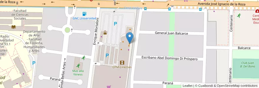Mapa de ubicacion de Portho Gelato en Arjantin, San Juan, Şili, Rivadavia.