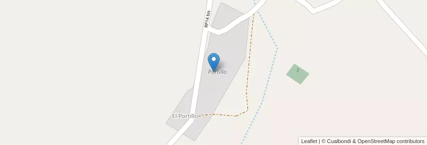 Mapa de ubicacion de Portillo en الأرجنتين, Jujuy, Departamento Humahuaca, Municipio De El Aguilar.