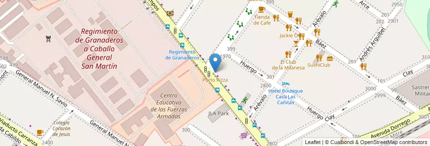 Mapa de ubicacion de Porto Pizza, Palermo en Аргентина, Буэнос-Айрес, Буэнос-Айрес, Comuna 14.