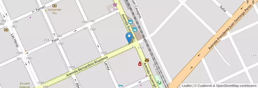 Mapa de ubicacion de Portobello en Arjantin, Buenos Aires, Brandsen.