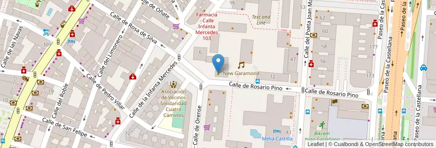 Mapa de ubicacion de Portobello en スペイン, マドリード州, Comunidad De Madrid, Área Metropolitana De Madrid Y Corredor Del Henares, Madrid.