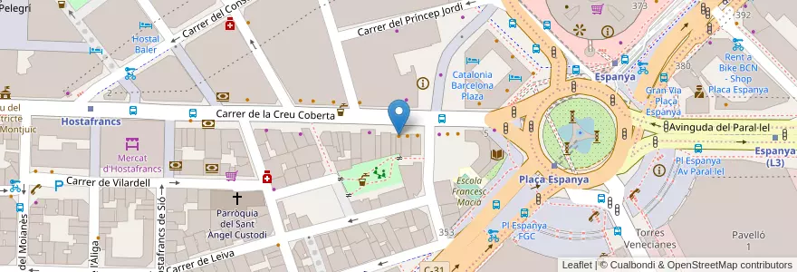 Mapa de ubicacion de Portonove Silvestre en Sepanyol, Catalunya, Barcelona, Barcelonès, Barcelona.