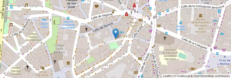 Mapa de ubicacion de Posada de la Villa en スペイン, マドリード州, Comunidad De Madrid, Área Metropolitana De Madrid Y Corredor Del Henares, Madrid.