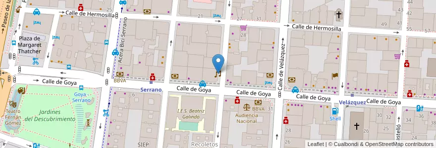 Mapa de ubicacion de Posada de las Ánimas en Испания, Мадрид, Мадрид, Área Metropolitana De Madrid Y Corredor Del Henares, Мадрид.