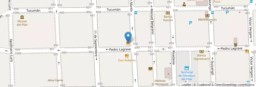 Mapa de ubicacion de Posse & del Campo en Argentina, Provincia Di Buenos Aires, Partido Del Pilar, Pilar.