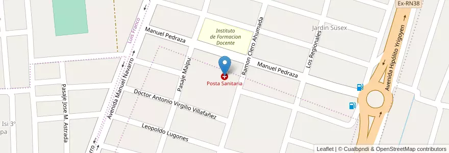 Mapa de ubicacion de Posta Sanitaria en Argentine, Catamarca, Departamento Capital, Municipio De San Fernando Del Valle De Catamarca, San Fernando Del Valle De Catamarca.