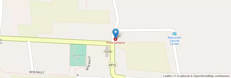 Mapa de ubicacion de Posta Sanitaria en アルゼンチン, カタマルカ州, Departamento Ambato, Municipio De La Puerta, Banda Sud.