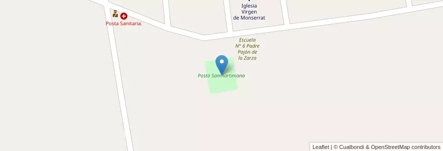 Mapa de ubicacion de Posta Sanmartiniana en Arjantin, Santiago Del Estero, Silípica.