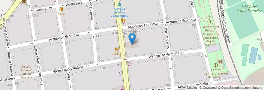 Mapa de ubicacion de Potigian, Barracas en アルゼンチン, Ciudad Autónoma De Buenos Aires, Comuna 4, ブエノスアイレス.