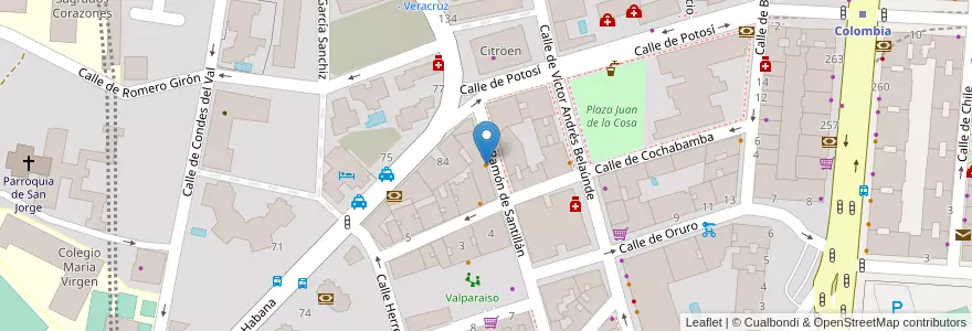 Mapa de ubicacion de Potos en Испания, Мадрид, Мадрид, Área Metropolitana De Madrid Y Corredor Del Henares, Мадрид.