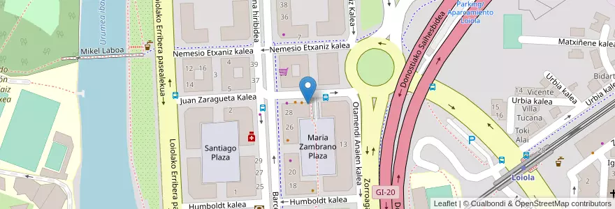 Mapa de ubicacion de Pottoki en Spanien, Autonome Gemeinschaft Baskenland, Gipuzkoa, Donostialdea, Donostia/San Sebastián.