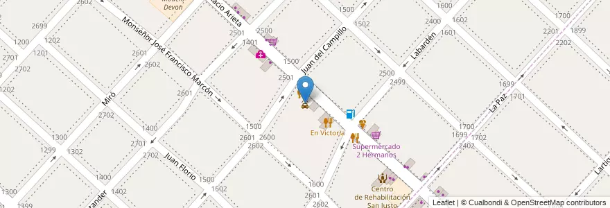 Mapa de ubicacion de Power Wash Thiathom en Arjantin, Buenos Aires, Partido De La Matanza, Villa Luzuriaga.